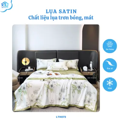 Bộ Chăn Ga Lụa Satin RIO F4LTH ( 4 Món )