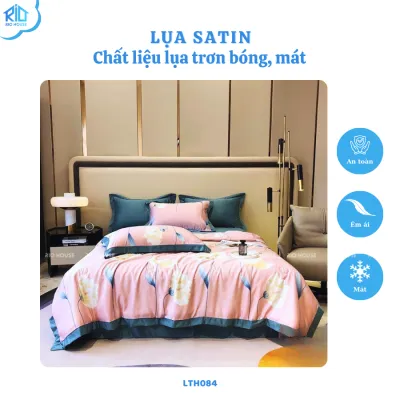 Bộ Chăn Ga Lụa Satin RIO F4LTH ( 4 Món )