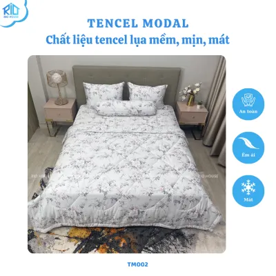 Bộ Chăn Ga Gối Tencel 80s RIO F5TM ( 5 Món )