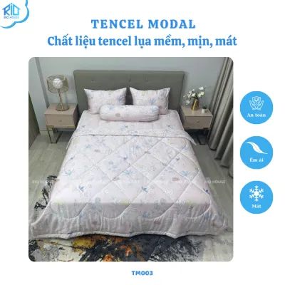 Bộ Chăn Ga Gối Tencel 80s RIO F5TM ( 5 Món )