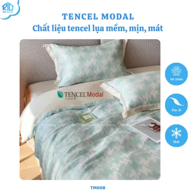 Bộ Chăn Ga Gối Tencel 80s RIO F5TM ( 5 Món )