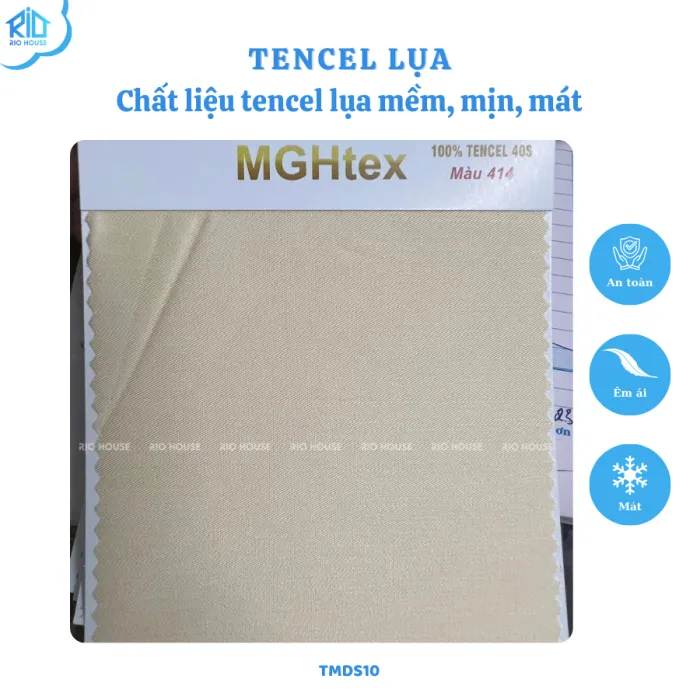 Bộ Chăn Ga Gối Tencel Modal RIO Solid F5TMDS ( 5 Món)