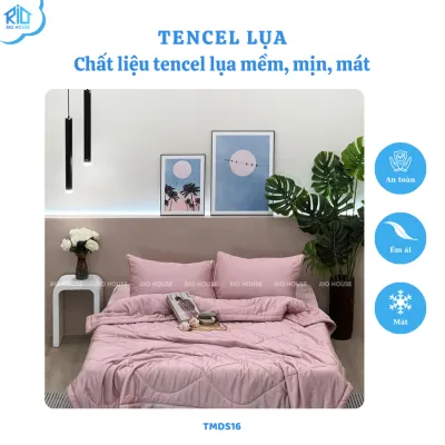 Bộ Chăn Ga Gối Tencel Modal RIO Solid F5TMDS ( 5 Món)