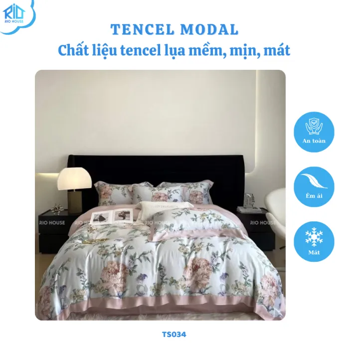 Bộ Chăn Ga Gối Tencel 80s RIO F5TS ( 5 Món ) Bộ Chăn Ga Gối Tencel 80s RIO F5TS ( 5 Món )