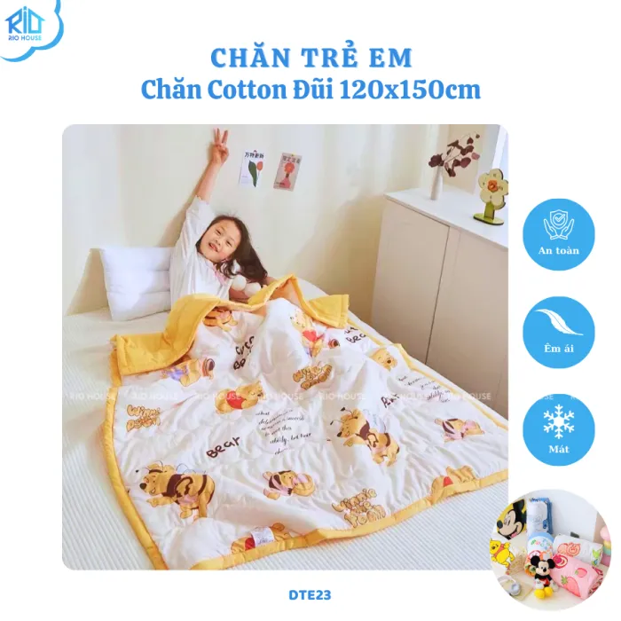 Chăn Cotton Đũi Trẻ Em RIO CH1215-DTE23